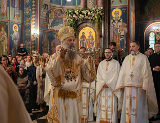 ПАТРИЈАРХ ПОРФИРИЈЕ БОГОСЛУЖИО У ЉУБЉАНИ ПОВОДОМ 90 ГОДИНА ХРАМА СВЕТОГ КИРИЛА И МЕТОДИЈА