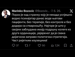 КОШАРАЦ: ДА ЛИ БОЖОВИЋ ОСТАЈЕ ПРИ СТАВУ ДА СДС ВОДЕ РАДОВАНОВИ ПАЦИЈЕНТИ?