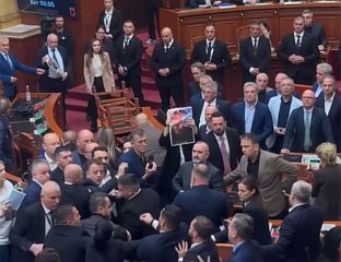 OPPOSITION ACCUSES GOVERNMENT OF VIOLENCE AS CLASHES ERUPT IN ALBANIAN PARLIAMENT