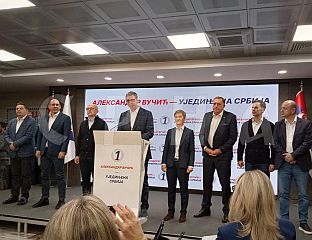 VUČIĆ: STUDENT LIST WINS UP TO 140 SEATS, UNITED SERBIA 105