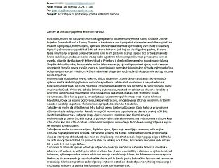 СТИГЛЕ ПРИЈЕТЕЋЕ ПОРУКЕ СА ПОЗИВОМ НА ЏИХАД И САКАЋЕЊЕ КРШТЕНИХ ЉУДИ