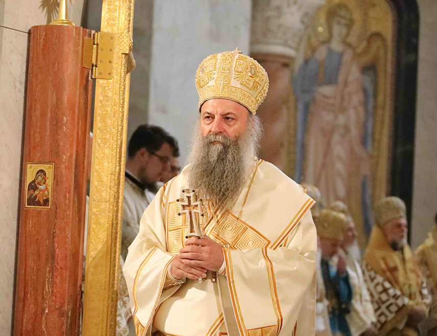 БЕОГРАД, 11. ЈУНА /СРНА/ - Његова светост патријарх српски Порфирије поручио је данас, након службе у новом бечком храму Акатиста Пресвете Богородице, да је Црква изнад сваке подјеле и сваке партије и позвао вјернике да чувају православну вјеру.