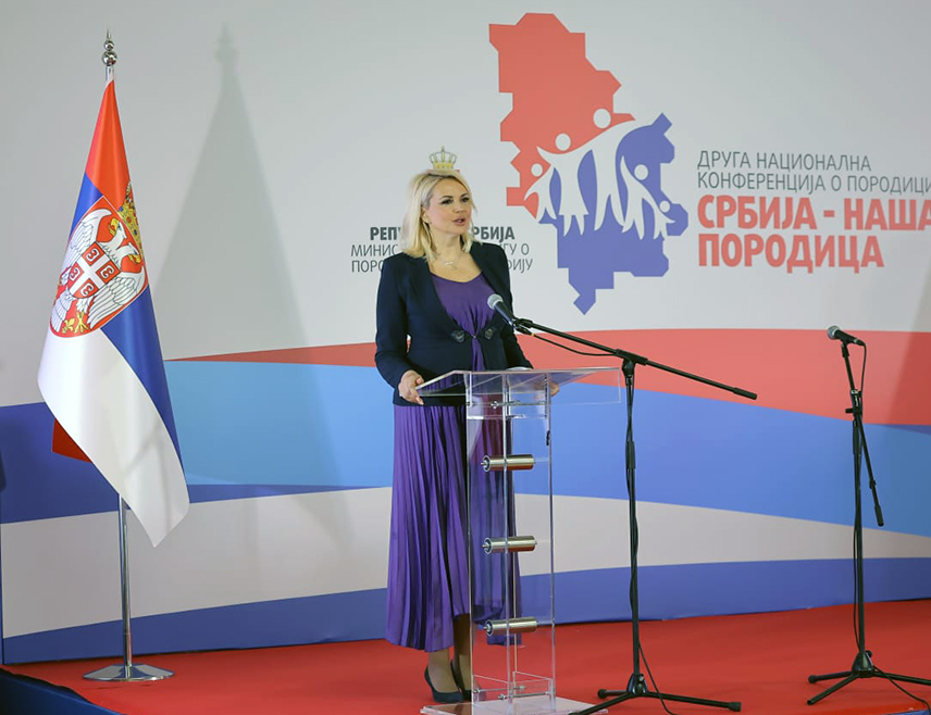 БЕОГРАД, 4.МАРТА /СРНА/ - Србија је једина земља у региону која је успјела да заустави тренд пада стопе фертилитета /рађања/, рекла је министар за бригу о породици и демографију Србије Дарија Кисић.