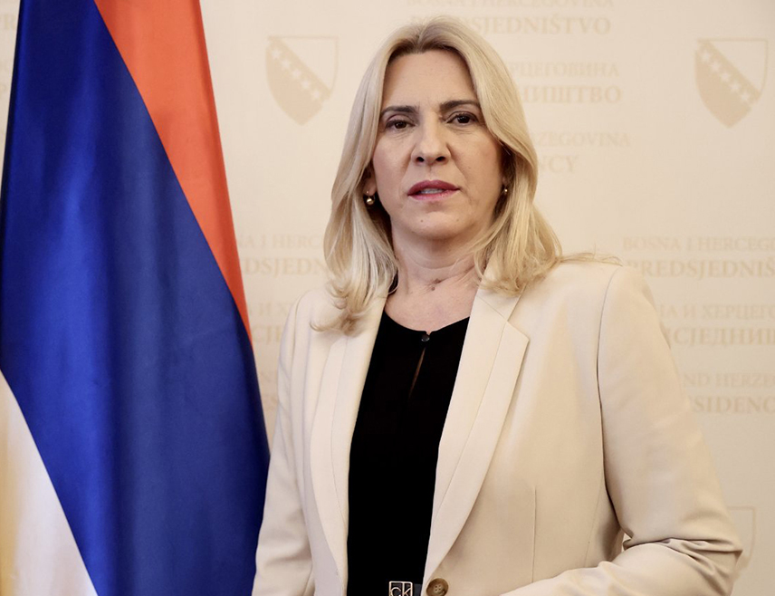 EAST SARAJEVO, APRIL 23 /SRNA/ - Serb member of the BiH Presidency Željka Cvijanović says today's criminal complaint she filed against BiH Ambassador to the UN Zlatko Lagumdžija is the first step, while the initiative for his removal will be the second step with the aim of sanctioning his inadmissible, illegal and unilateral action.
