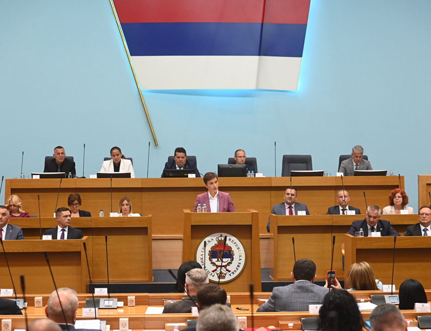 BANJA LUKA, JULY 9 /SRNA/ - Speaker of the National Assembly of Serbia Ana Brnabić said today in Banja Luka that Serbia desires peace, stability, and cooperation, and appeals for full respect of the Dayton Peace Agreement, which means that BiH consists of two entities and three constituent peoples, and that Republika Srpska is inviolable and indisputable.