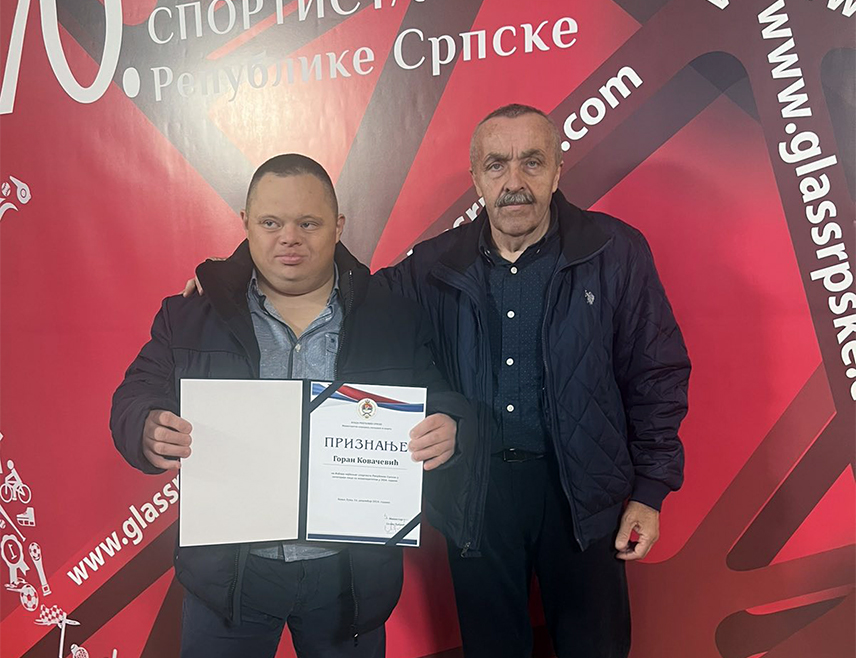 ФОЧА, 17. ДЕЦЕМБРА /СРНА/ - Каратиста фочанске "Љубишње" Горан Ковачевић, најбољи спортиста Републике Српске за 2024. годину у категорији лица са инвалидитетом, поручио је да је карате за њега много више од спорта и да ће га признање Министарства породице, омладине и спорта Српске додатно мотивисати да настави још боље тренирати.