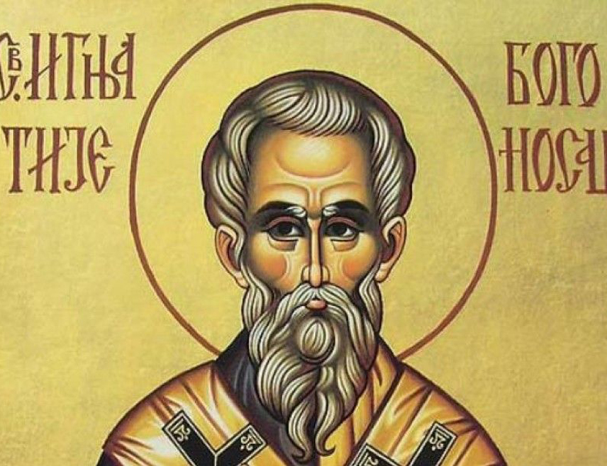 БИЈЕЉИНА, 2. ЈАНУАРА /СРНА/ - Српска православна црква /СПЦ/ прославља данас Светог Игњатија Богоносца, који је стално у срцу и на уснама носио име Бога живога и зато што га је, као малог, Исус Христос држао на рукама.