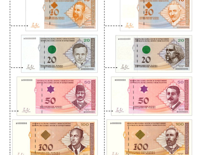 САРАЈЕВО, 1. ЈАНУАРА /СРНА/ - Новчанице конвертибилне марке /КМ/ у апоенима од 10, 20, 50 и 100 КМ, које су пуштене у оптицај од 1998. до 2009. године, од данас престају да буду средство плаћања, саопштено је из Централне банке БиХ.