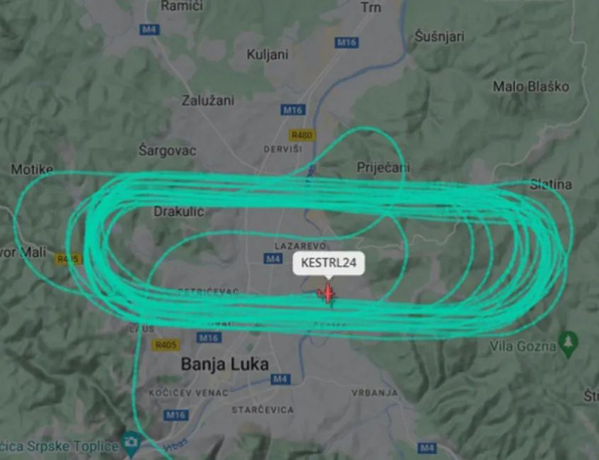 БАЊАЛУКА, 11. ЈАНУАРА /СРНА/ - Иза британске приватне авио-компаније, чији је авион 8. јануара летио око Бањалуке, највјероватније стоји обавјештајна служба ове земље, која је на овај начин жељела да пошаље поруку властима у Српској, али и прикупи одређене њима интересантне податке, рекао је пуковник у пензији Сретен Егерић.