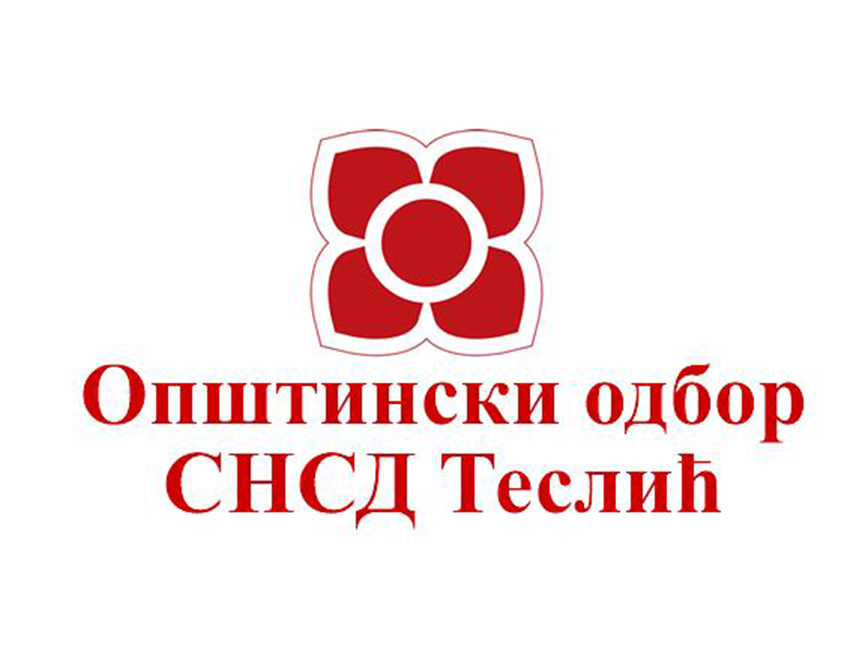ТЕСЛИЋ, 18. ЈАНУАРА /СРНА/ - Руководство Општинског одбора СНСД-а у Теслићу најоштрије је осудило напад на полицијске службенике МУП-а Републике Српске, уз повике "усташе" и псовке на протесту испред тужилаштва у Бијељини, а који је, како су навели, с циљем прављења личног алибија организовао предсједник СДС-а Милан Миличевић, који је и начелник општине Теслић.