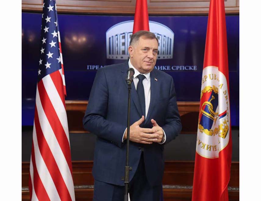 BANJA LUKA, JANUARY 20 /SRNA/ — Republika Srpska President Milorad Dodik has said that U.S. President Donald Trump's extraordinary inaugural speech inspired millions around the world and that Srpska fully shares his vision of freedom, justice, and mutual respect.