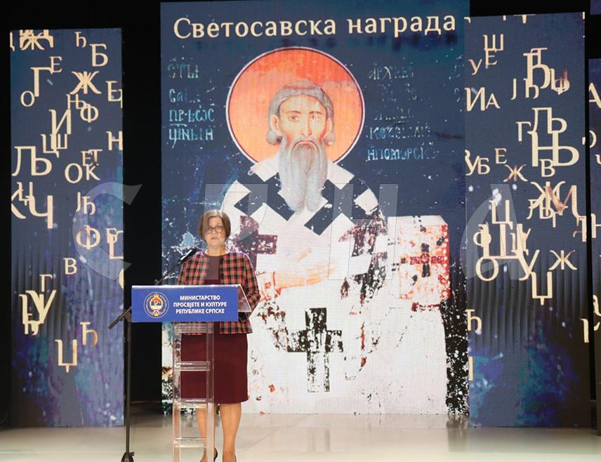 БАЊАЛУКА, 28. ЈАНУАРА /СРНА/ - Министар просвјете и културе Републике Српске Жељка Стојичић рекла је да је Свети Сава својим животом и дјелима показао снагу знања, вјере и упорности, те да његове вриједности и идеали представљају вишевјековну инспирацију за нове генерације и подстичу да се кроз образовање, културу и заједништво гради боља будућност.