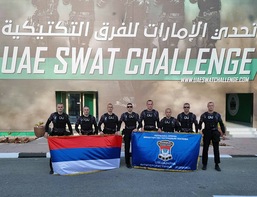 БАЊАЛУКА, 1. ФЕБРУАРА /СРНА/ - Припадници Специјалне антитерористичке јединице Министарства унутрашњих послова /МУП/ Републике Српске први пут учествују у престижном такмичењу специјалних јединица у Дубаију гдје ће снаге и вјештине одмјерити 120 тимова из 48 земаља.