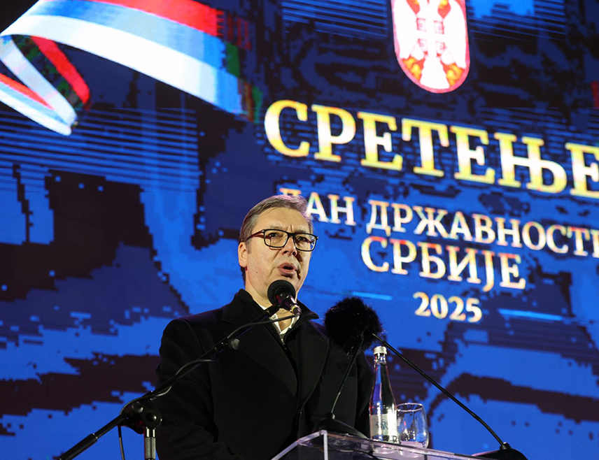SREMSKA MITROVICA, FEBRUARY 15 /SRNA/ - The President of Serbia, Aleksandar Vučić, stated that the colored revolution had failed in Serbia, and emphasized that Serbia will be stronger and stronger.