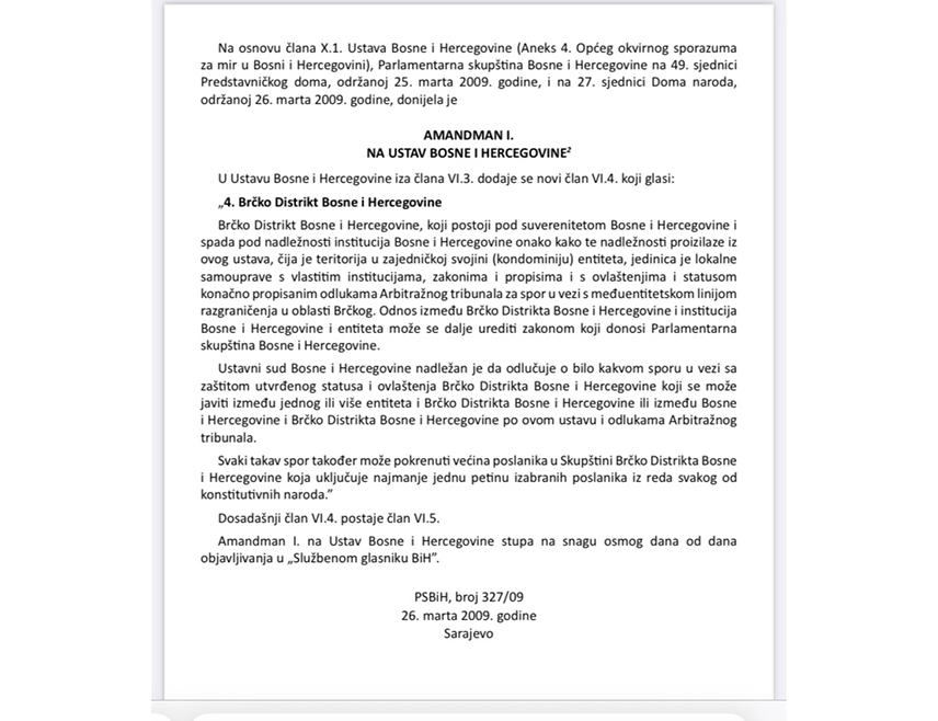 САРАЈЕВО, 2. МАРТА /СРНА/ - Изјава министра иностраних послова у Савјету министара Елмедина Конаковића којом заговара рушење Коначне арбитражне одлуке за Брчко дистрикт потенцијални је разлог да се допунском одлуком казни Федерација БиХ /ФБиХ/ због тога што не поштује Коначну одлуку, изјавио је Срни правник Огњен Тадић.