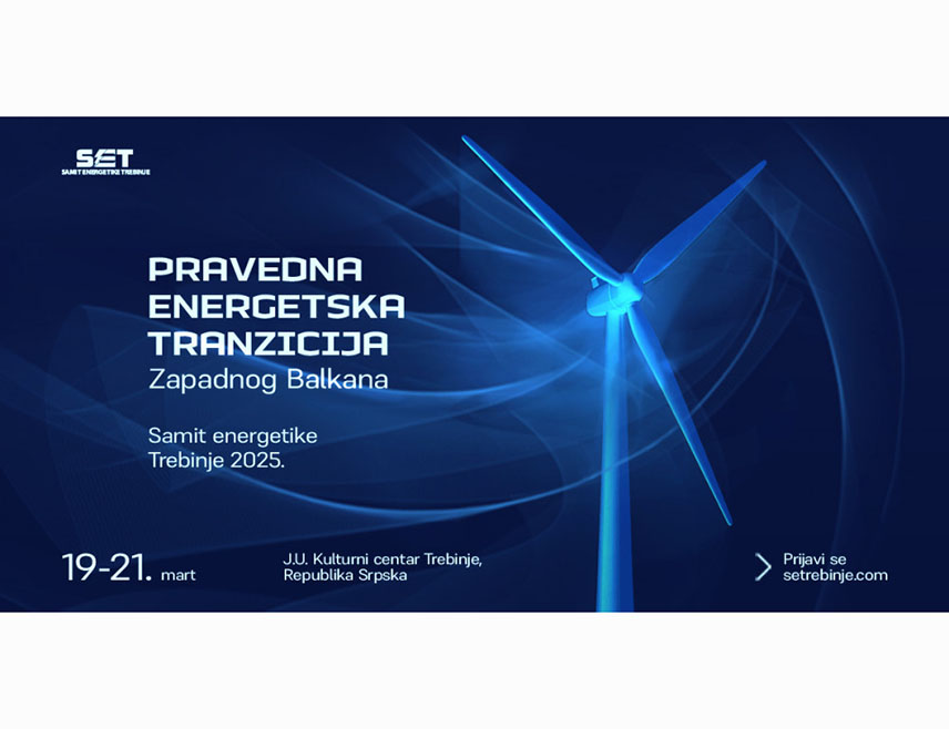 ТРЕБИЊЕ, 3. МАРТА /СРНА/ - Декарбонизација, праведна транзиција енергетског сектора, изазови инвестирања у обновљиве изворе енергије и поузданост преносне мреже, неке су од тема водећег регионалног скупа у области енергетике "Самит енергетике 2025" /СЕТ/, који ће ове године бити одржан од 19. до 21. марта у Требињу.