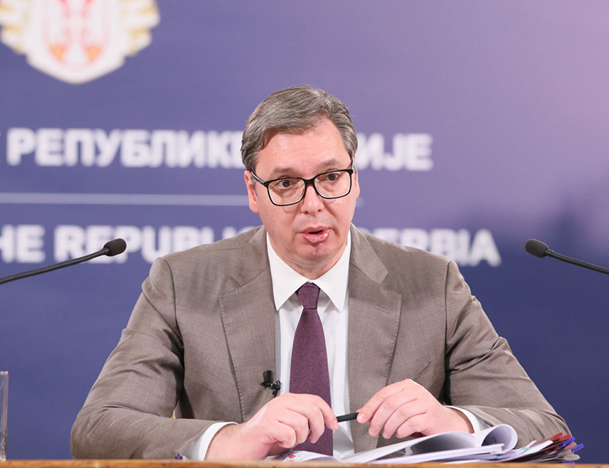 БЕОГРАД, 10. МАРТА /СРНА/ - Предсједник Србије Александар Вучић поручио је да српском народу нигдје није потребан сукоб, ни у Србији ни у Републици Српској.