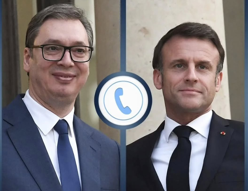 БЕОГРАД, 30. МАРТА /СРНА/ - Предсједници Србије Александар Вучић и Француске Емануел Макрон су у телефонском разговору нагласили значај даљег унапређења односа и у складу са тим договорили сусрет у априлу.