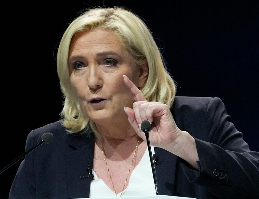 ПАРИЗ, 6. АПРИЛА /СРНА-Ројтерс/ - Лидер Националног окупљања Марин ле Пен изјавила је да ће се мирно борити да поништи петогодишњу забрану кандидовања и да црпи инспирацију из примјера убијеног америчког активисте за грађанска права Мартина Лутера Кинга Млађег.