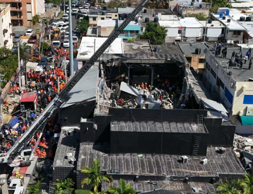 САНТО ДОМИНГО, 10. АПРИЛА /СРНА - РИА Новости/ - Број погинулих у урушавању крова у ноћном клубу у Доминиканској Републици порастао је на 184, саопштио је кабинет доминиканског предсједника Луиса Абинадера.