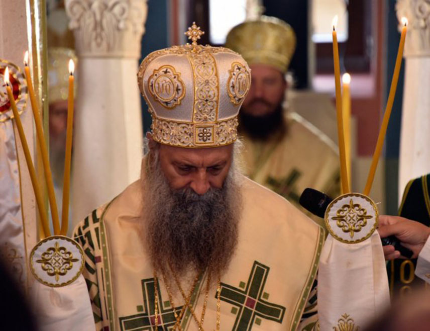 БЕОГРАД, 12. АПРИЛА /СРНА/ - Његова светост патријарх српски Порфирије служио је данас на Цвијети, празник Уласка Исуса Христа у Јерусалим, Свету архијерејску литургију у храму Светог Саве на Врачару, у Београду.
