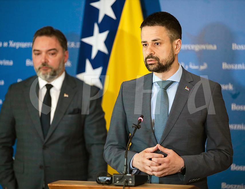 SARAJEVO, APRIL 22 /SRNA/ - The Minister of Finance and Treasury in the Council of Ministers, Srđan Amidžić, said that the Minister of Foreign Affairs, Elmedin Konaković, brought into question the functioning of all institutions by not supporting the adoption of the budget of BiH institutions.