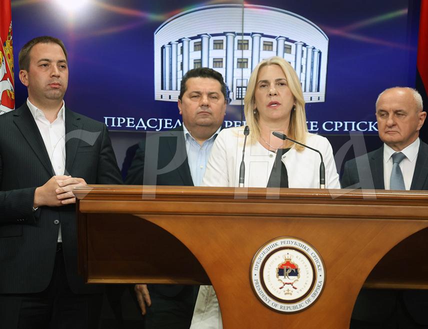BANJA LUKA, April 29 /SRNA/ – SNSD Vice President Željka Cvijanović has stated that the situation in BiH is absolutely unsustainable and that all previous crises are the result of the unlawful and non-Dayton actions of Christian Schmidt.