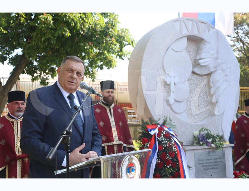 GRADIŠKA, MAY 1 /SRNA/ - Republika Srpska President Milorad Dodik has said today at the commemoration of the 30th anniversary of the exodus of Serbs from Western Slavonia that only the nation who is losing the memory can suffer again.