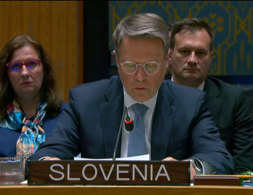 ЊУЈОРК, 6. МАЈА /СРНА/ - Амбасадор Словеније у УН Самуел Жбогар позвао је лидере у БиХ да смање тензије, укључе се у дијалог и поштују Устав БиХ и Дејтонски споразум, нагласивши да Словенија остаје привржена мирној будућности БиХ унутар ЕУ.