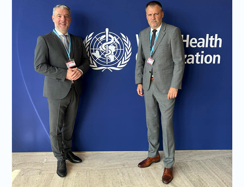 ЖЕНЕВА, 19. МАЈА /СРНА/ - Министар здравља и социјалне заштите Републике Српске Ален Шеранић, заједно са амбасадором БиХ при УН и другим међународним организацијама Бојаном Вујићем, присуствује 78. Скупштини Свјетске здравствене организације /СЗО/, која је почела данас у Женеви и трајаће до 27. маја.