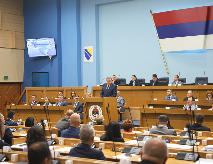 BANJA LUKA, MAY 21 /SRNA/ - The President of Republika Srpska Milorad Dodik emphasized that his address is not a call to rebellion, nor a threat to peace, it is not, as some will claim, a project of division, but a call to return to balance and harmony, to the Dayton - the way it was signed.
