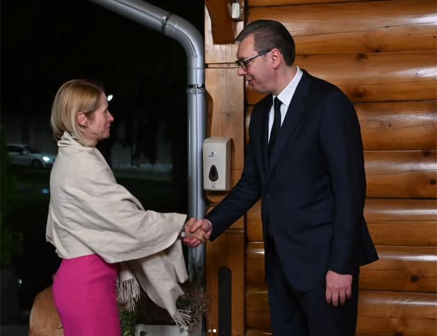 БЕОГРАД 22. МАЈА /СРНА/ - Предсједник Србије Александар Вучић разговарао је са високим представником ЕУ за спољну политику и безбједност Кајом Калас, којој је пренио да је заштита српског народа на Косову и Метохији апсолутни приоритет Београда.