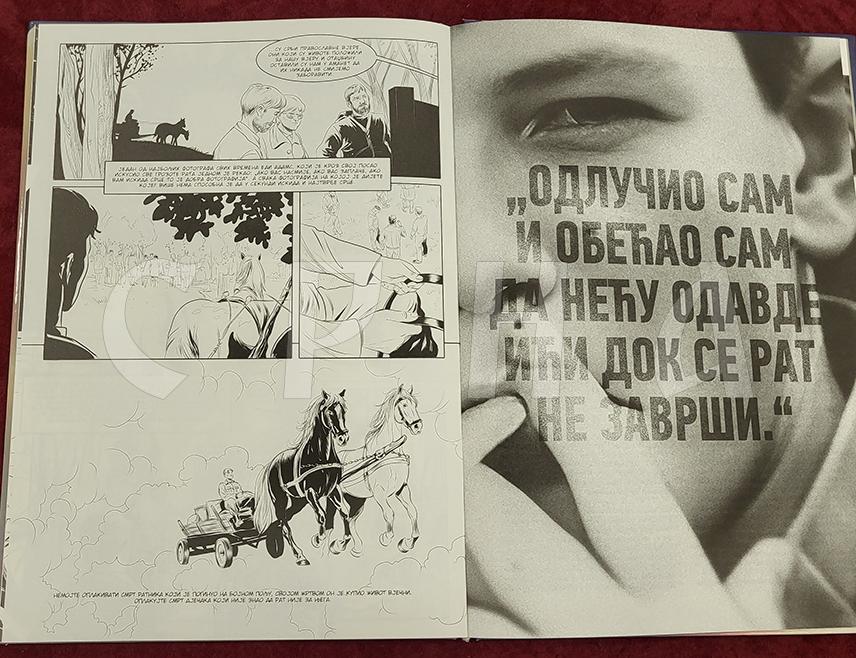 ПАЛЕ, 23. МАЈА /СРНА/ - На Палама је вечерас представљен стрип-албум "Споменко – прича о једном дјетињству", који је посвећен трагичној судбини Споменка Гостића, најмлађег борца Војске Републике Српске.