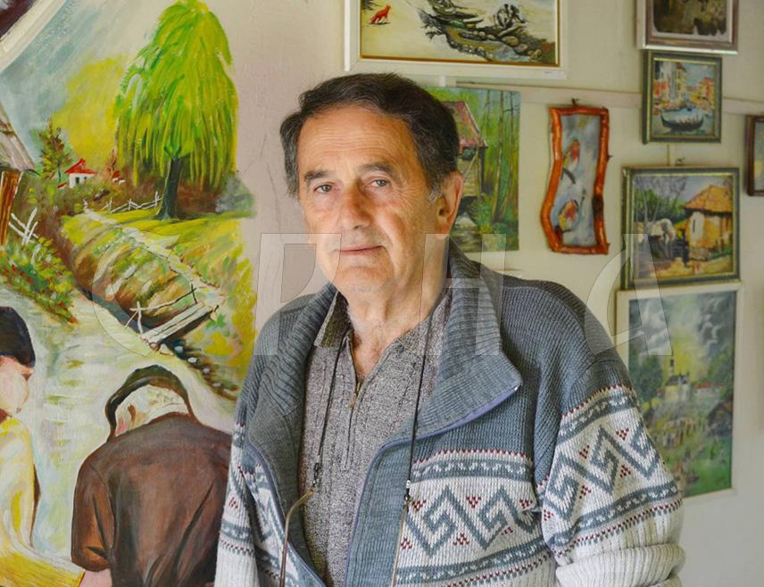ЛОПАРЕ, 27. МАЈА /СРНА/ - Умјетник Цвјетко Божић из Пирковаца код Лопара је 38 година радио као ретушер у београдском новинско-издавачком предузећу "Политика", а након пензионисања своју кућу у Пирковцима претворио је у малу галерију у којој су изложене његове слике, мурали.