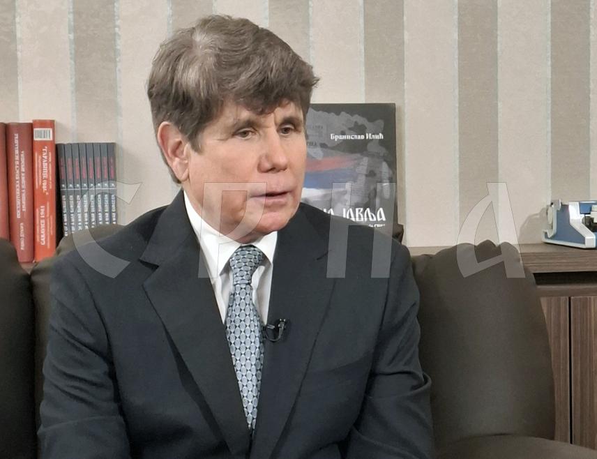 БАЊАЛУКА, 25. ЈУНА /СРНА/ - Некадашњи гувернер америчке савезне државе Илиноис Род Благојевић изјавио је Срни да ће Република Српска сигурно бити тема његовог сљедећег састанка са предсједником САД Доналдом Трамом, чији је близак сарадник.
