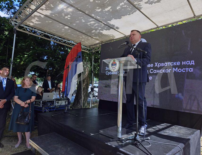 SANSKI MOST, AUGUST 2 /SRNA/ – The Minister of Scientific - Technological Development and Higher Education of Republika Srpska, Željko Budimir, has stated today that Serbs must remember the 5,500 fellow Serbs killed in the Ustaše massacre 84 years ago in Sanski Most, in order to ensure such atrocities never repeat.