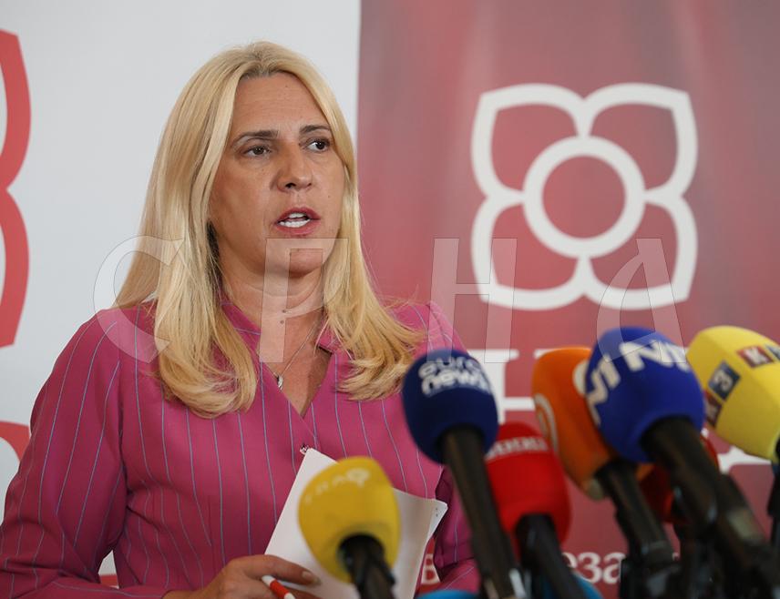 BANJA LUKA, AUGUST 4 /SRNA/ - The SNSD is committed to actively continuing to achieve excellent election results and strongly condemns the misuse of the judiciary at the BiH level for political purposes aimed at denying the electoral will of the citizens of Republika Srpska, SNSD Vice President Željka Cvijanović said today in Banja Luka.