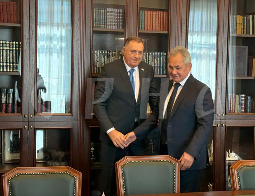 MOSCOW, SEPTEMBER 10 /SRNA/ - A meeting has begun in Moscow between Republika Srpska President Milorad Dodik and Secretary of the Security Council of the Russian Federation Sergey Shoigu.
