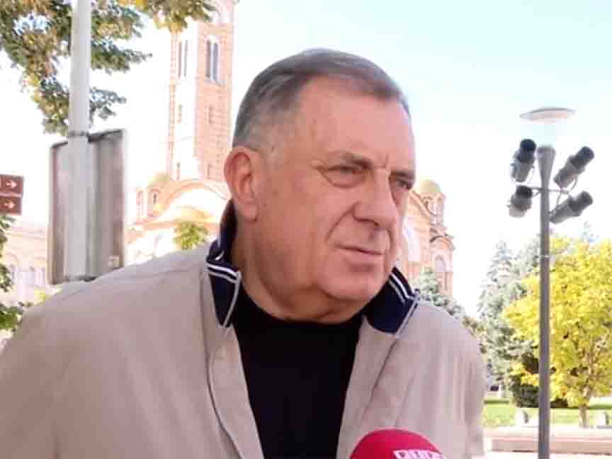 BANJA LUKA, SEPTEMBER 12 /SRNA/ – Republika Srpska President Milorad Dodik says the Government of Slovenia should not test Republika Srpska's commitment on banning the entry of Slovenian President Nataša Pirc-Musar and Deputy Prime Minister and Minister of Foreign and European Affairs, Tanja Fajon.