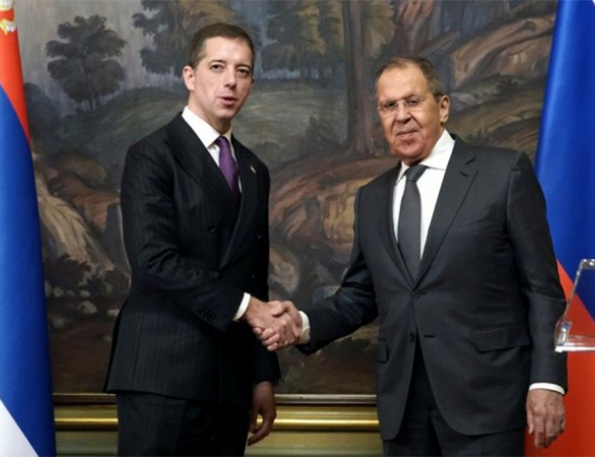 ЊУЈОРК, 25. СЕПTЕМБРА /СРНА/ - Министри спољних послова Русије Сергеј Лавров и Србије Марко Ђурић на састанку у Њујорку изразили су пуну подршку територијалном интегритету Србије и поштовању Дејтонског мировног споразума.