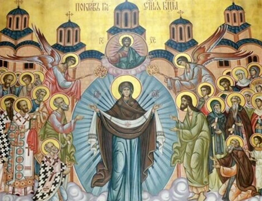 БИЈЕЉИНА, 13. ОКТОБРА /СРНА/ - Српска православна црква /СПЦ/ обиљежиће сутра празник Покров Пресвете Богородице као помен на црквени догађај када се Богородица током богослужења јавила народу окупљеном на молитви.