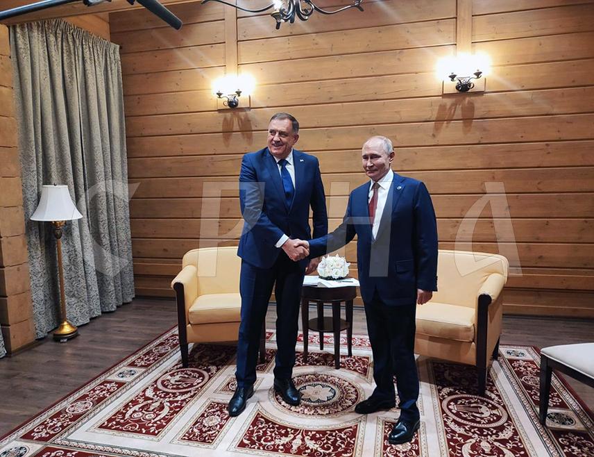 SOCHI, OCTOBER 2 /SRNA/ - President of the Russian Federation Vladimir Putin welcomed Republika Srpska President Milorad Dodik and expressed his satisfaction at meeting him once again.