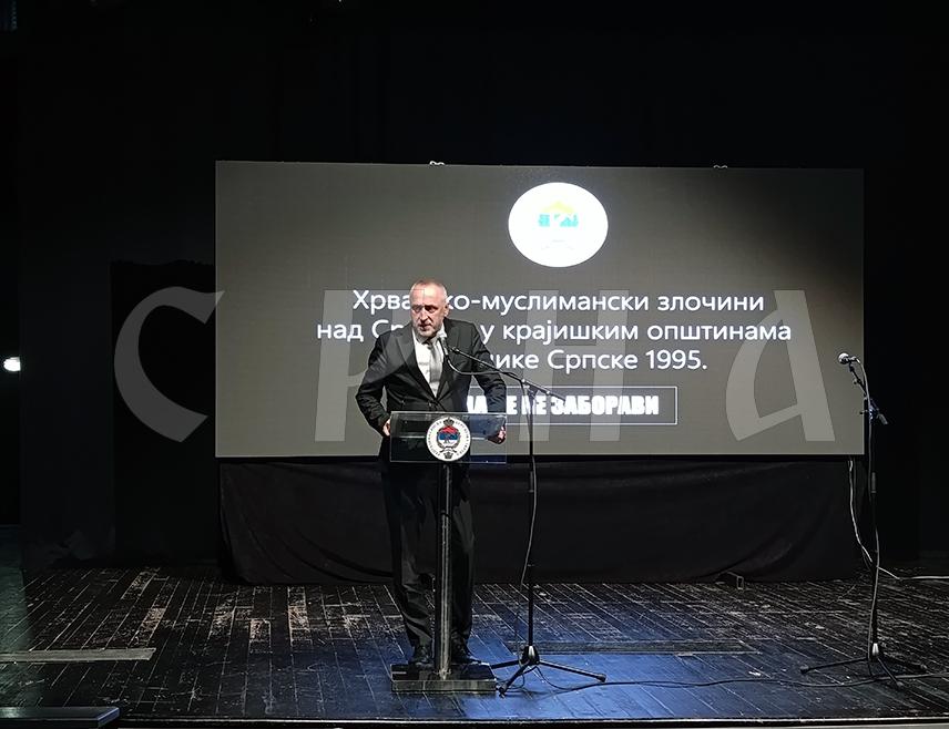 МРКОЊИЋ ГРАД, 10. ОКТОБРА /СРНА/ - Институције Републике Српске су чувари истине о злочинима почињеним над српским народом у 13 западнокрајишких општина 1995. године, иако за овај, као ни за многе друге злочине над Србима, правда није задовољена, поручио је данас министар рада и борачко-инвалидске заштите Данијел Егић.