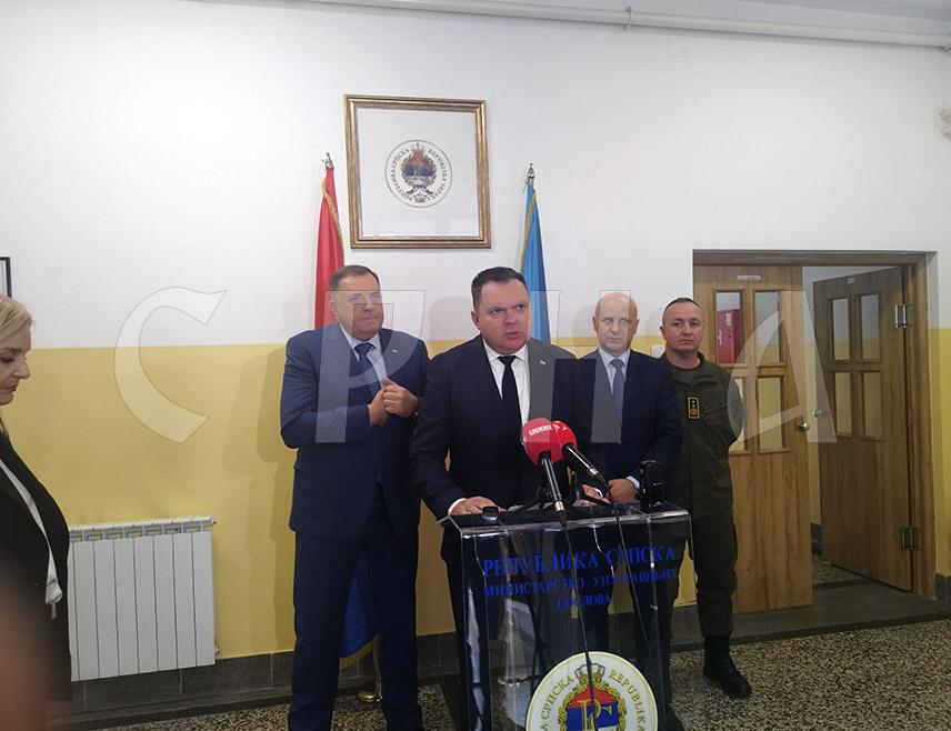 BANJA LUKA, OCTOBER 20 /SRNA/ - The Minister of Internal Affairs of Republika Srpska, Željko Budimir, assessed that the security situation in Republika Srpska is good, citing statistics showing that the crime rate has decreased by 7.8 percent and that there have been no alarming incidents.