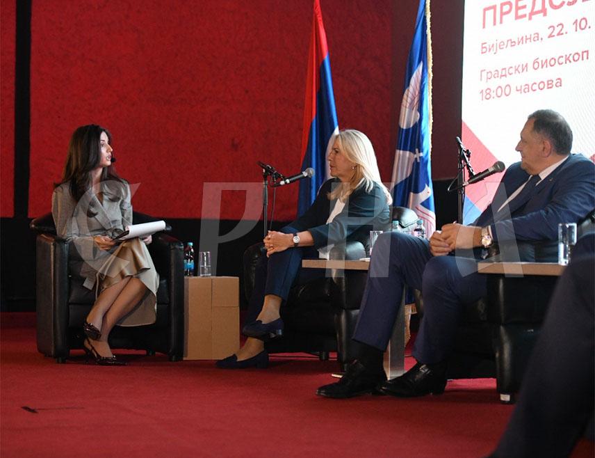 БИЈЕЉИНА, 22. ОКТОБРА /СРНА/ - Српски члан Предсједништва БиХ Жељка Цвијановић рекла је да је трибина у Бијељини била веома посјећена јер људи заслужују одговоре, нагласивши да је важно да постоји повјерење у институције.