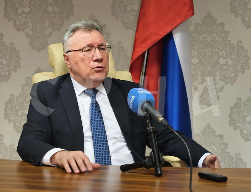 SARAJEVO, OCTOBER 30 /SRNA/ – The Ambassador of the Russian Federation to BiH, Igor Kalabukhov, told SRNA that the U.S. Department of the Treasury’s decision to lift restrictions imposed on the Republika Srpska leadership represents a step toward a more balanced approach by the U.S. administration to the developments in BiH.