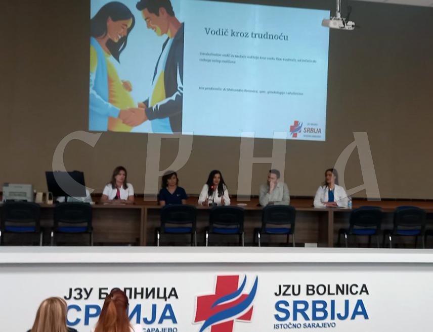 ИСТОЧНО САРАЈЕВО, 4. НОВЕМБРА /СРНА/ - У Болници "Србија" данас се одржава радионица за труднице током које ће бити информисане о правилима вођења трудноће, порођају, али и периоду након порода.