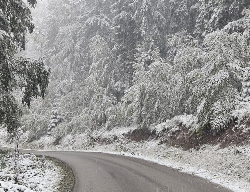 БЕОГРАД, 18. НОВЕМБРА /СРНА/ - Снијег пада у Краљеву, Крагујевцу, Ужицу, Пријепољу, Новој Вароши, те на Златиборском округу гдје ствара проблеме у саобраћају