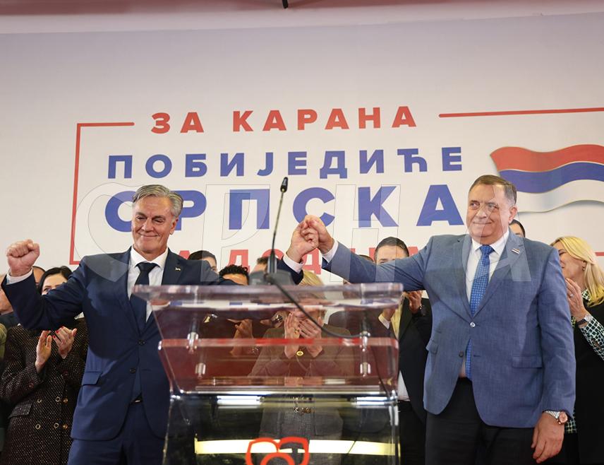 БАЊАЛУКА, 23. НОВЕМБРА /СРНА/ - Лидер СНСД-а Милорад Додик изјавио је вечерас у Бањалуци да је можда разочарао оне који су мислили да ће изгубити изборе и да је побједа Синише Карана неспорна.