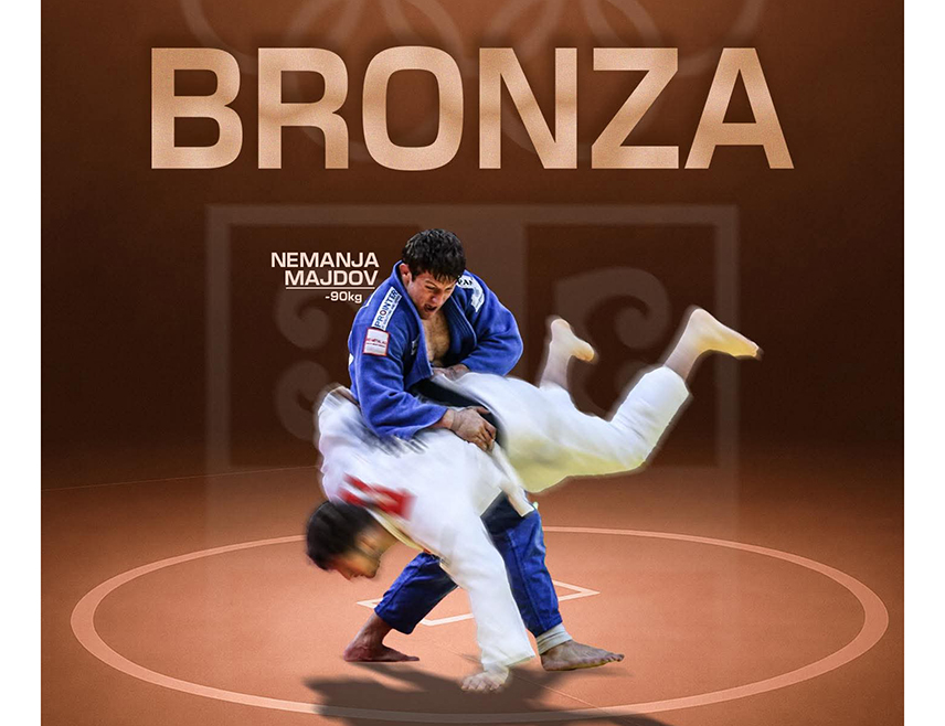 ABU DHABI, NOVEMBER 30 /SRNA/ – Serbia’s judo national team member Nemanja Majdov from Istočno Sarajevo won a bronze medal at the Abu Dhabi Grand Slam in the under-90 kg category.